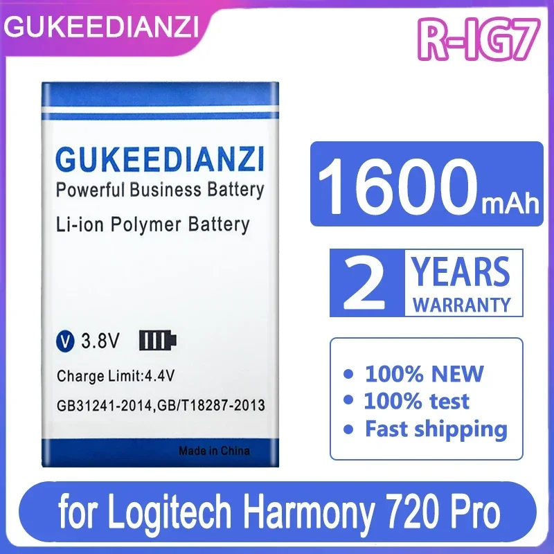 Сменный аккумулятор GUKEEDIANZI R-IG7 1600 мАч для Logitech Harmony (720 880 890 900) Pro 780 785 885 895