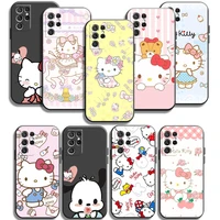 new hello kitty phone cases for samsung galaxy s20 fe s20 lite s8 plus s9 plus s10 s10e s10 lite m11 m12 soft tpu back cover