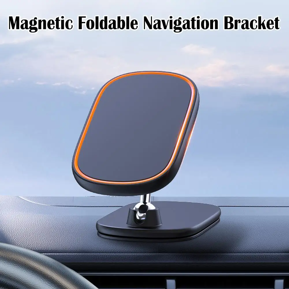 

1080 Rotatable Magnetic Car Phone Holder Magnet Smartphone Support GPS Foldable Phone Bracket in Car For iPhone Samsung