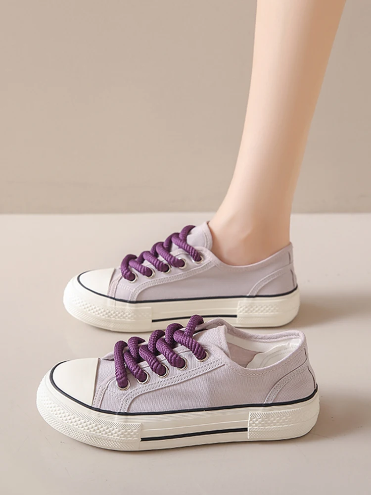 

Кроссовки-Эспадрильи женские, универсальная обувь на платформе, с круглым носком, белые, лето 2023