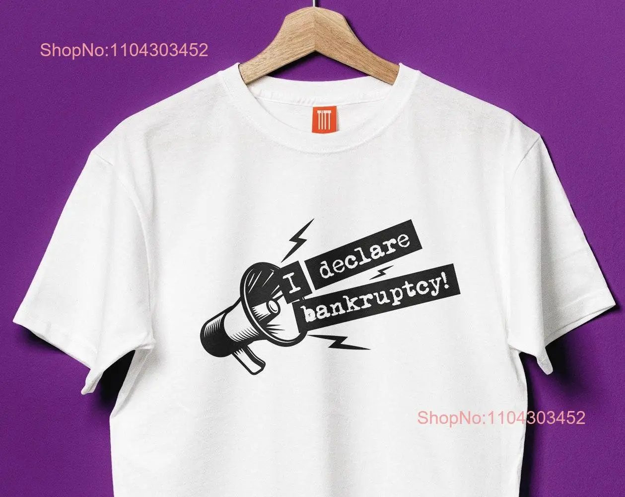 Футболка I Declare Bankruptcy Magic Kingdom The Office Dwight Schrute Dunder Mifflin Retro с высказываниями