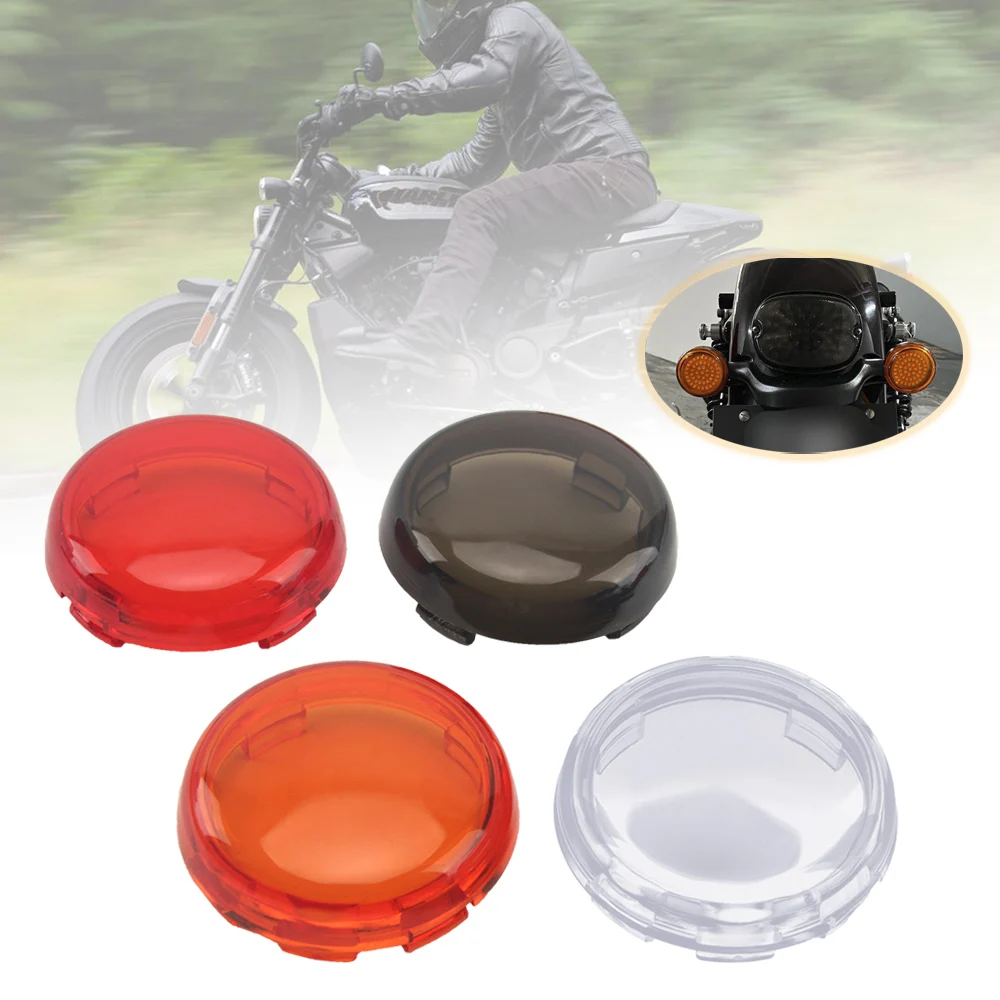 

Motorcycle Turn Indicator Signal Light Lens Cover For Harley Sportster 883 1200 Touring Road King Dyna Softail Heritage Fatboy