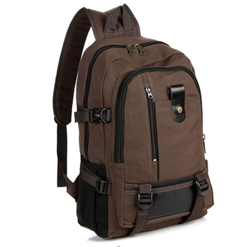 

Hiking New Men Fashion Backpack Canvas Youth Backpack Laptop Sport Backpack Capacity Travel Bags Bag Large Male Camping Casual