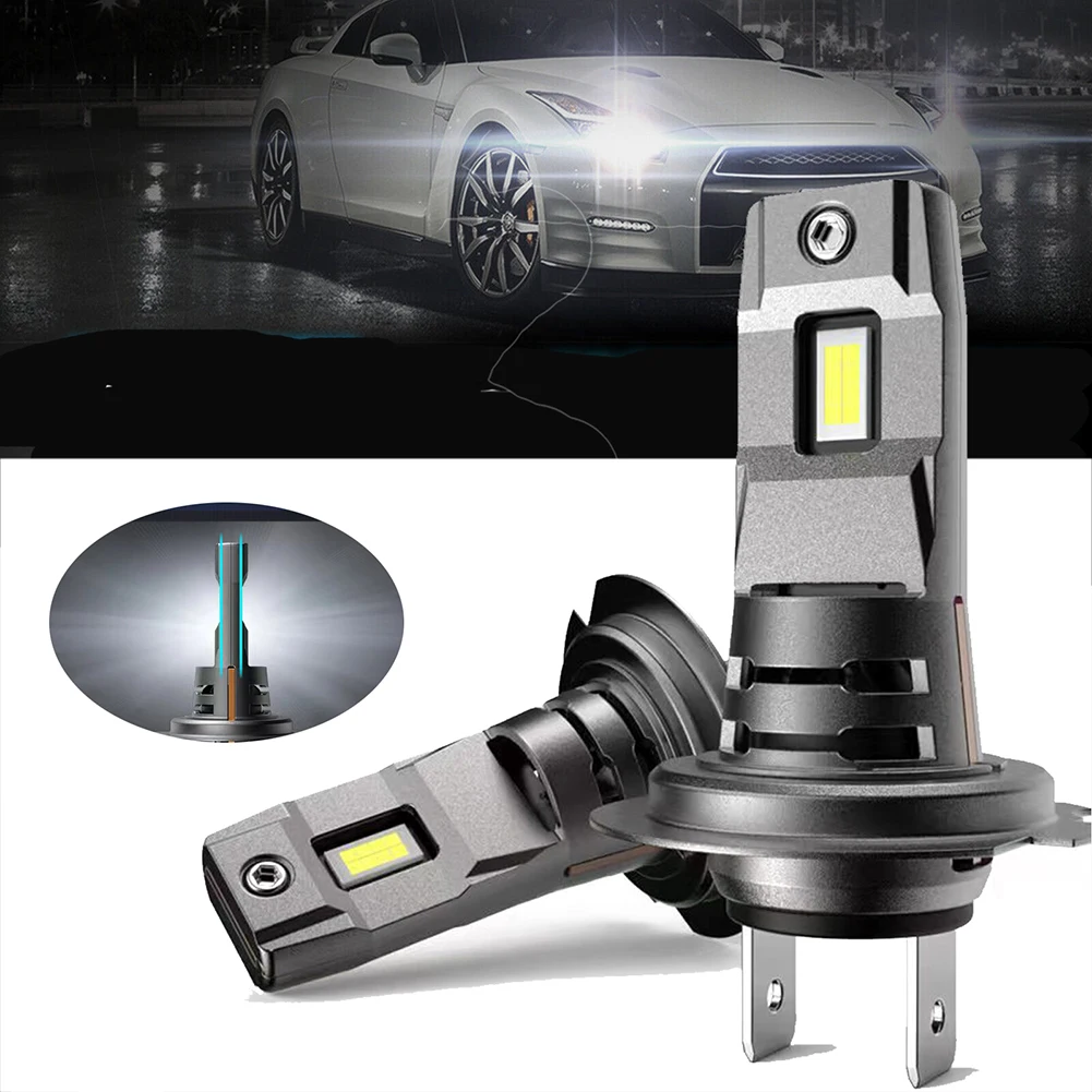 

2pcs LED Headlight Bulbs CANBUS H7 110W Turn Signal Light Bulb Kit High Low Beam Plug & Play 6000K Car Lighting Accessories