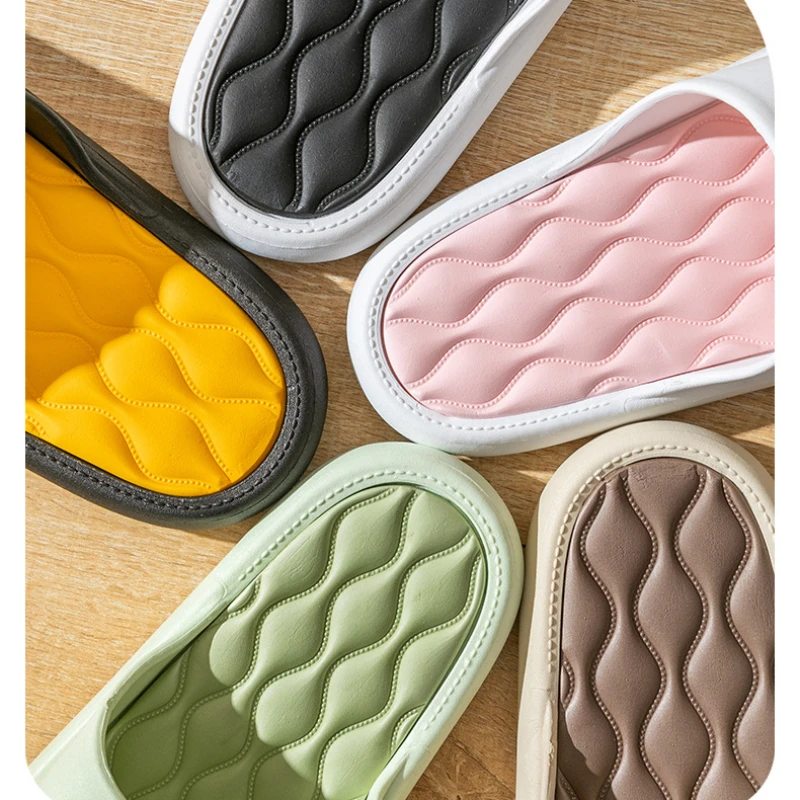 Men and Women Indoor Soft Floor Flat Shoes Summer Non-slip Bath Slipper Female Slipper Comfortable Zapatillas De Hombre