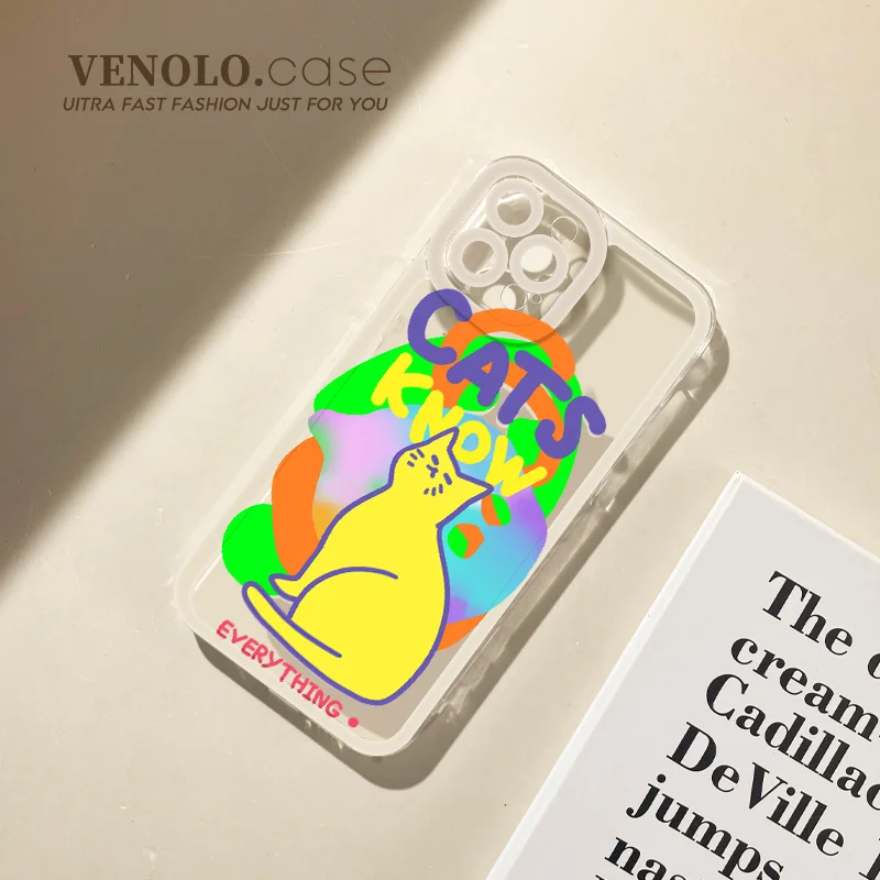 T80 милый мультяшный Кот для OPPO Reno 7 6 5 4 3 Pro Plus SE Lite 2 2F 2Z 4G 5G ACE2 Чехол DIY ТПУ мягкий