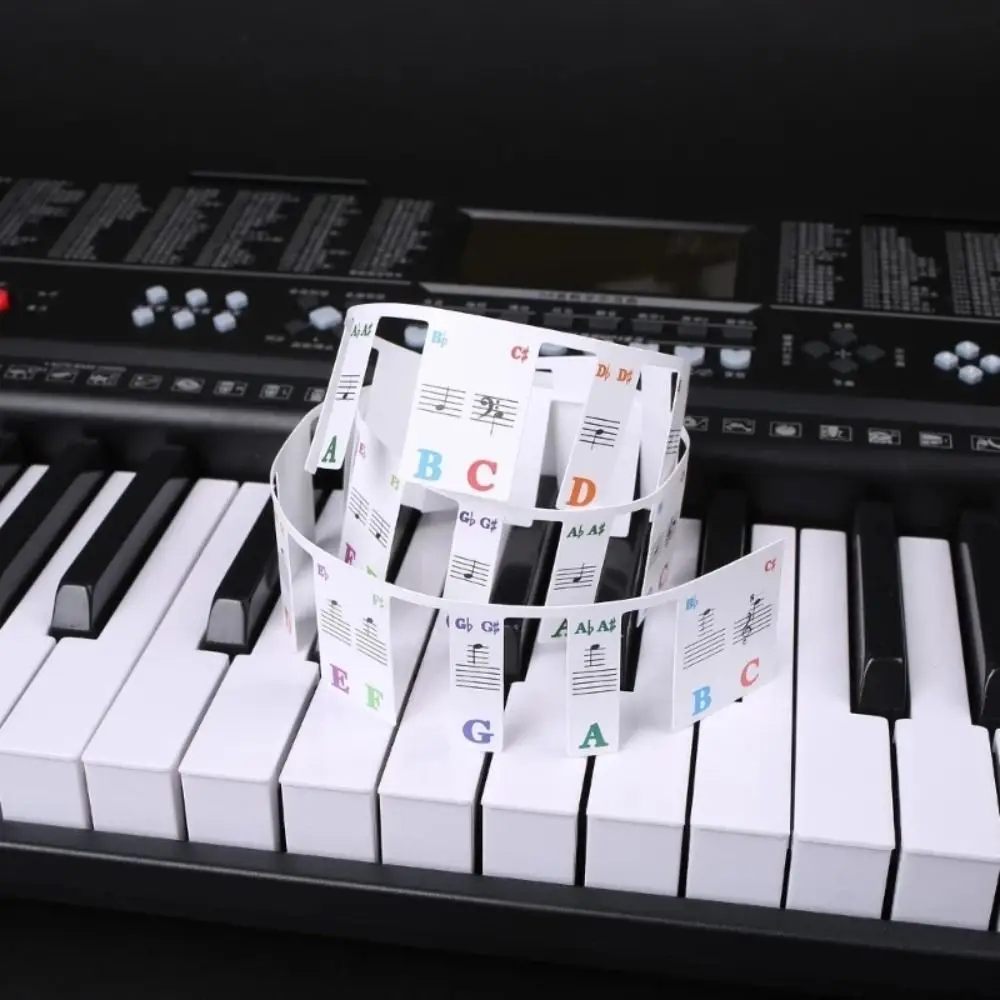 

61 Keys 88 Keys Kids Gift Piano Key Labels Piano Fingering Accessories Piano Rake Notes Marker Keyboard Stickers