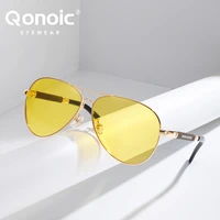 qonoic polarized sunglasses for driving night vision anti reflect anti car headlight driving glasses glare block glasses qy9812