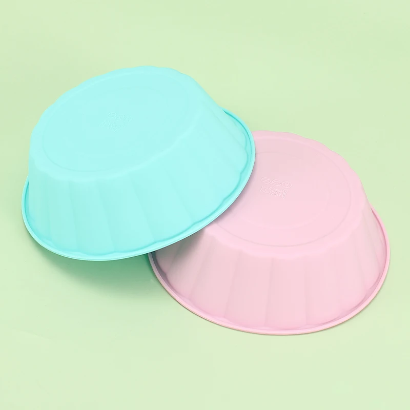 

Silicone Mold Muffin Cupcake Baking Kit Cake Toast Bread Mousse Cookies Jelly Soap Candle Maker Non-stick And Easy To Clean Pan