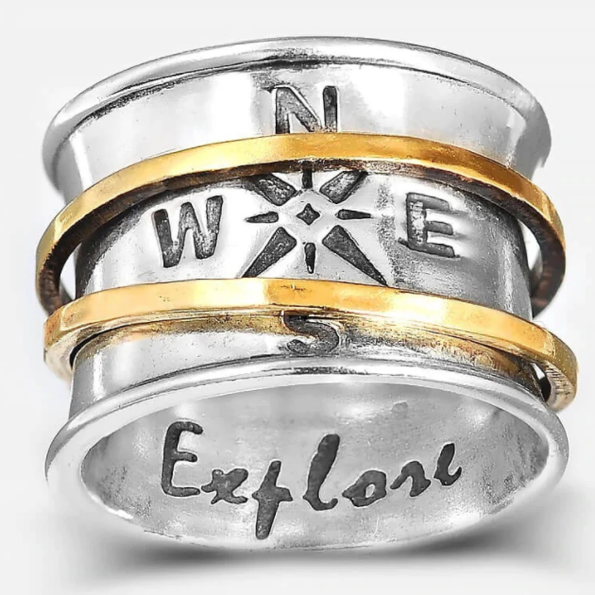 1 шт. новые аксессуары Европейский и простой ретро компас два цвета Женское