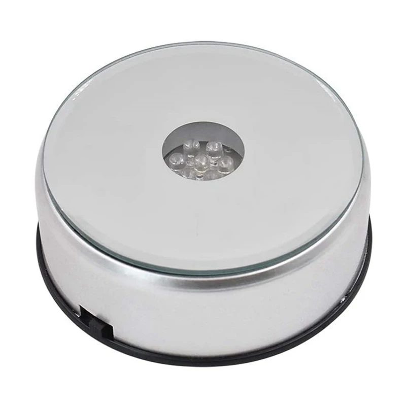 

Подставка для дисплея с поворотным механизмом для кристаллов, цветная светодиодная подставка для поворотного экрана с USB-кабелем