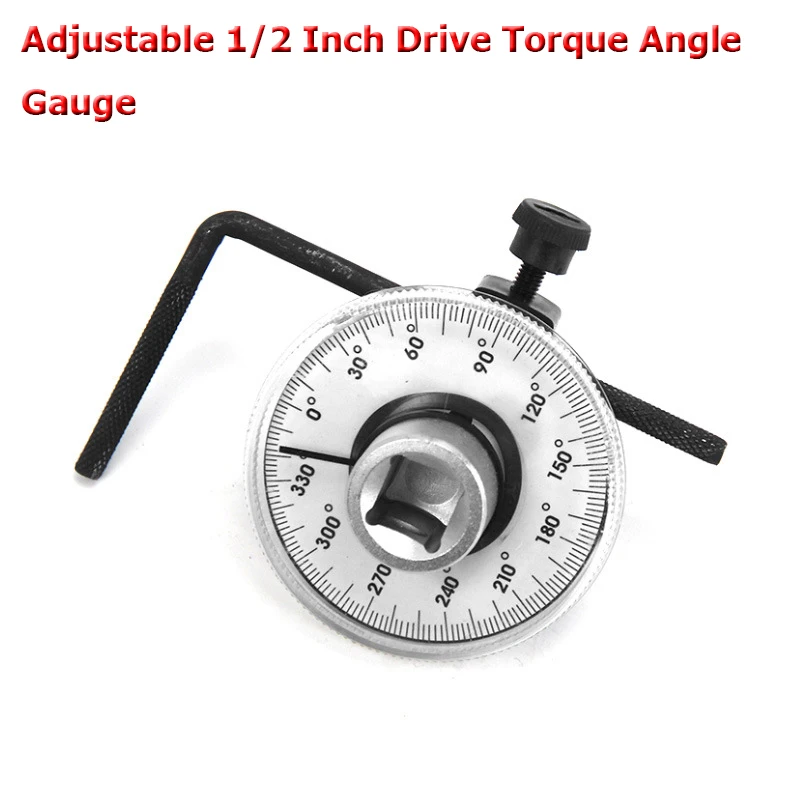 

Adjustable 1/2 Inch Drive Torque Angle Gauge Car Auto Repair Hand Garage Tool Set Rotation Measure Tool for Hand Tools Wrench