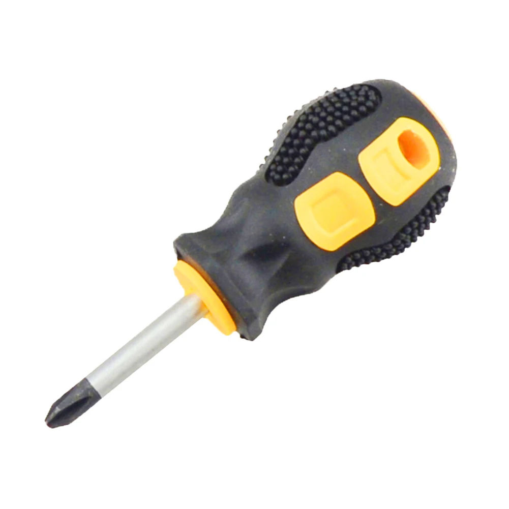 

Cross Head Repair Shank Handle Screwdriver Hand Tools Mini Double-Use Slotted Short Removable
