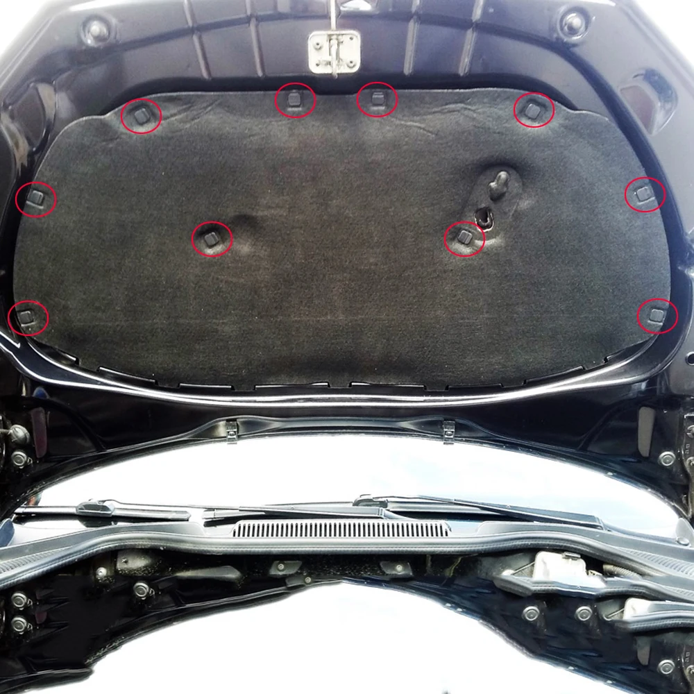 20 шт. для VW Passat CC 2016 2015 2014 2013 2012 2011 Звукоизолирующие зажимы капота двигателя