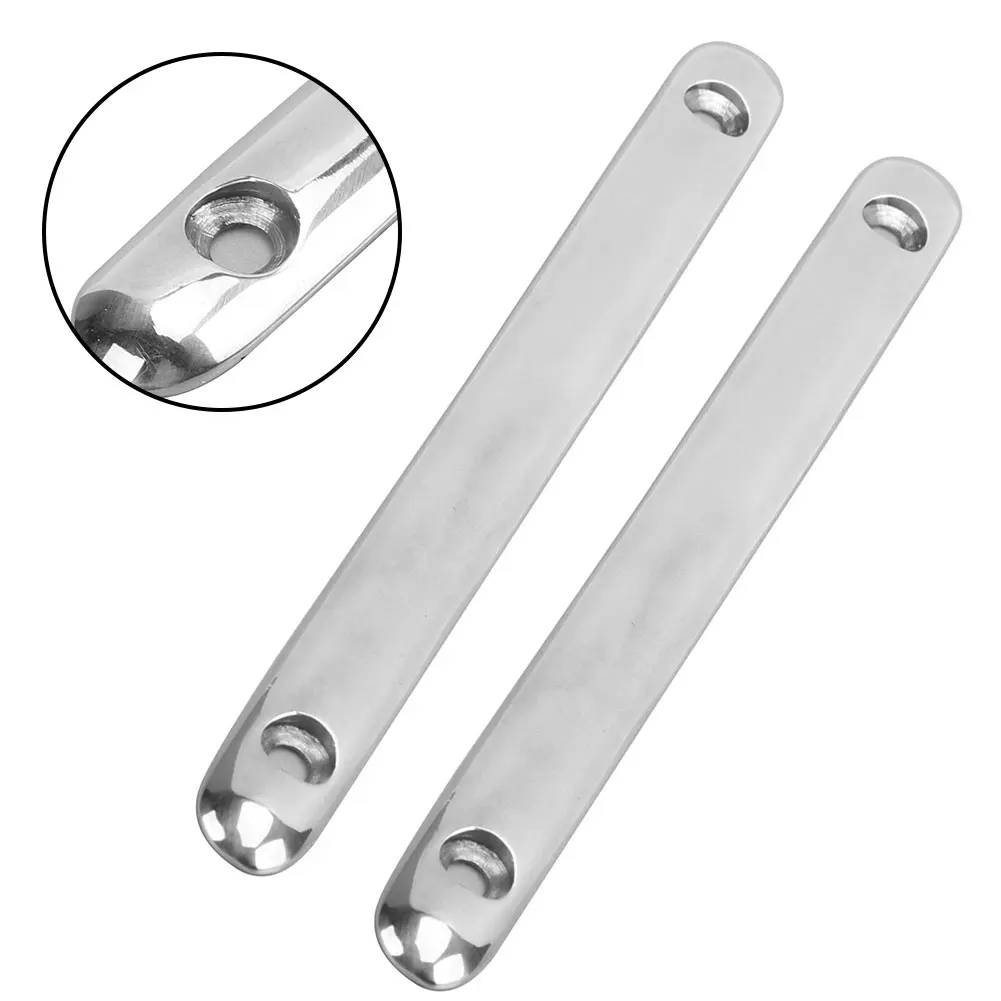 

2pcs Car Rub Strake Polished Surface Stainless Steel 150mm/5.9in For Bathroom For Boat Car Spare Parts High Quality New Style