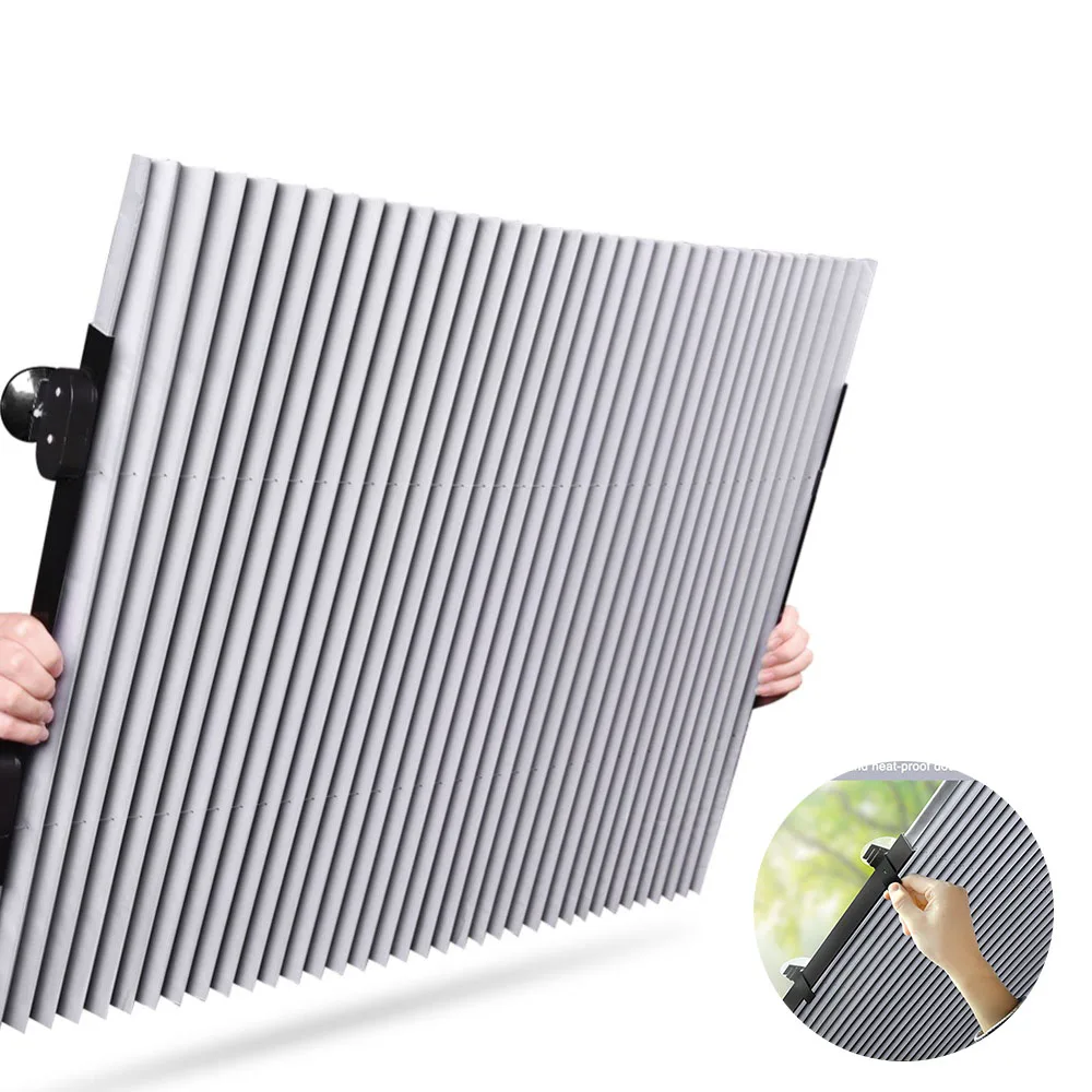 

Aluminum Foil Car Windshield Sunshades Curtains Car Sun Visor Front Windshield Suction Cup Adsorption Folding Sunshade
