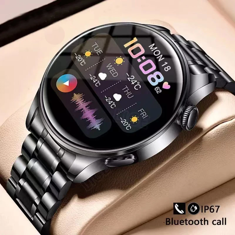

Smart Watch Men Sport Fitness Tracker Waterproof Weather Display Bluetooth Call Smartwatch For Android IOS For HUAWEI