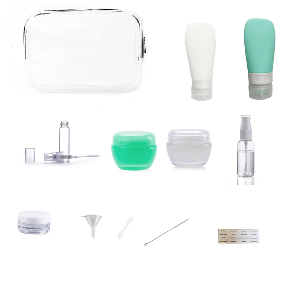 

18 упаковок, дорожные многоразовые флаконы для шампуня и лосьона