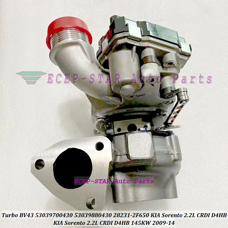 

Turbo BV43 53039700430 53039880430 5303-988-0430 28231-2F650 282312F650 Turbocharger For KIA Sorento 2.2L CRDI D4HB 145KW 09-14