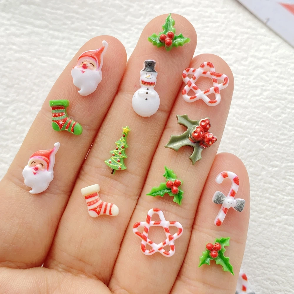 Декоративные рождественские носки из смолы 50 шт