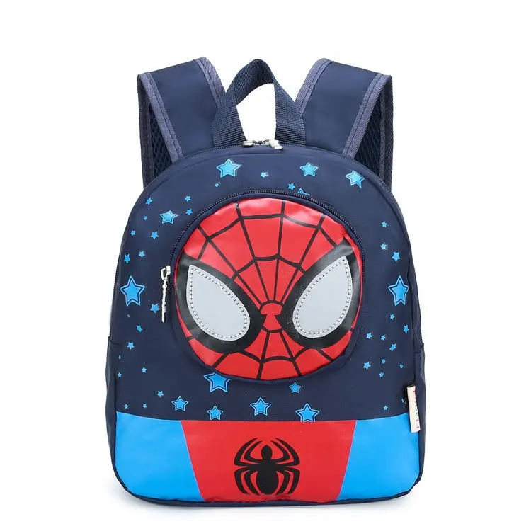 New Kindergarten Backpack Captain America Spider-Man Anime Print Children's School Bag Boys Snack Travel Backpack for 3-12Y enlarge
