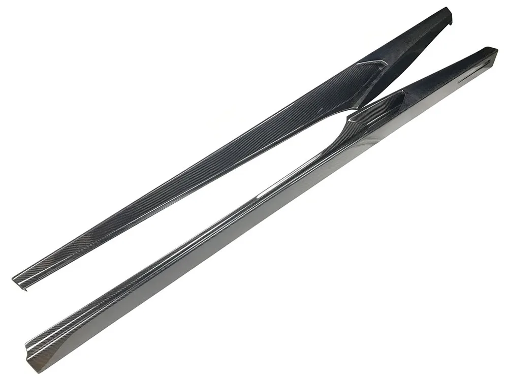 VACOMUL 2 шт./компл. сухие боковые юбки из углеродного волокна автомобиля удлинитель