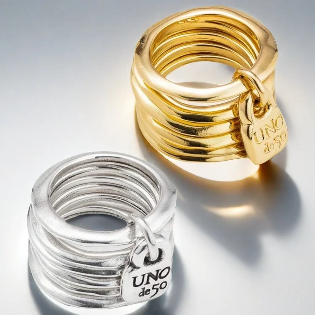 Высококачественные съемные круглые кольца с замком в стиле ретро из бисера форме