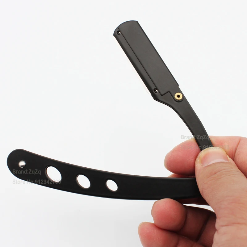 Бритва ZqZq с прямыми краями и 10 лезвиями для бритья инструмент стрижки бороды