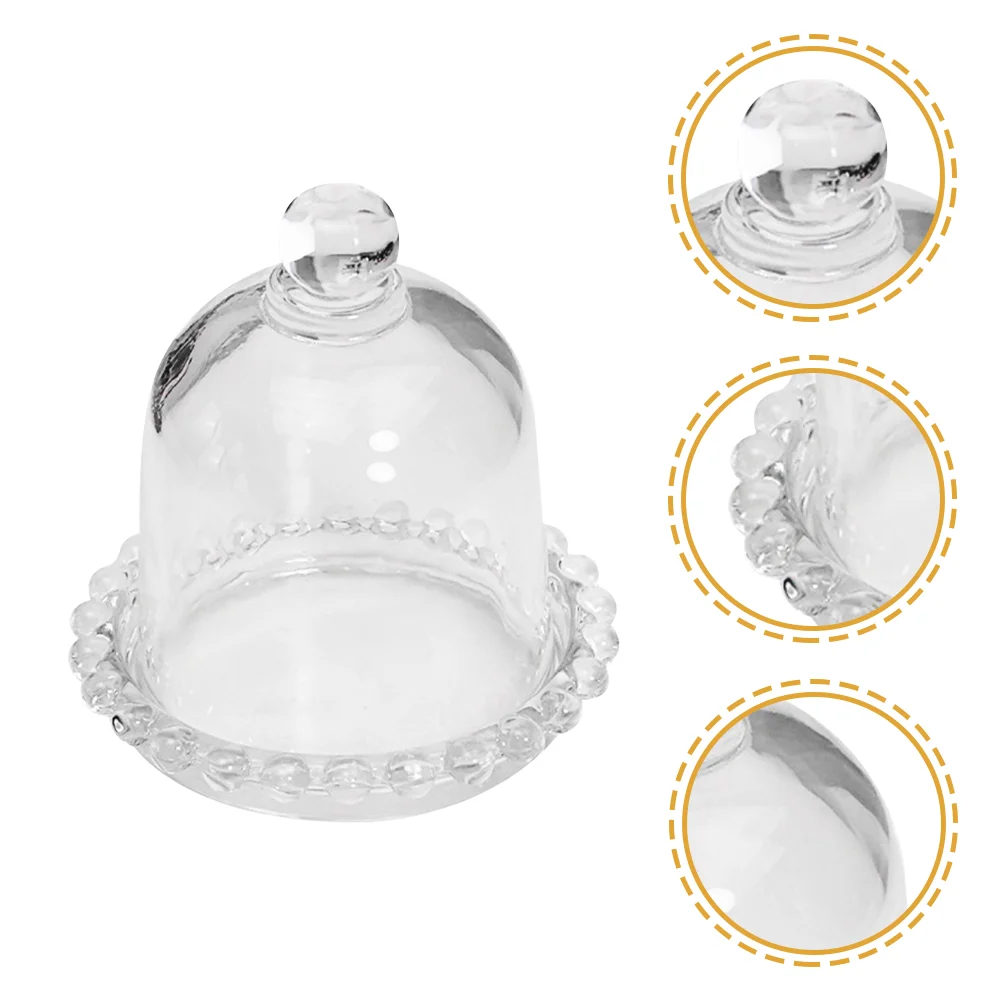 

Dome Clochedisplay Cheeseflower Diy Cover Clear Platterbase Forever Mini Cup Protector Practical Jar Bell Succulentssnack Butter