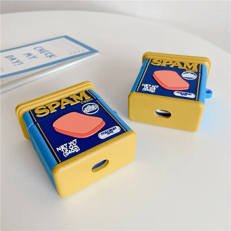 

Airpods Bluetooth Earphone Sleeve Creative And Interesting Three-Dimensional Canned Luncheon Meat Suitable For Airpods1/2/3/Pro