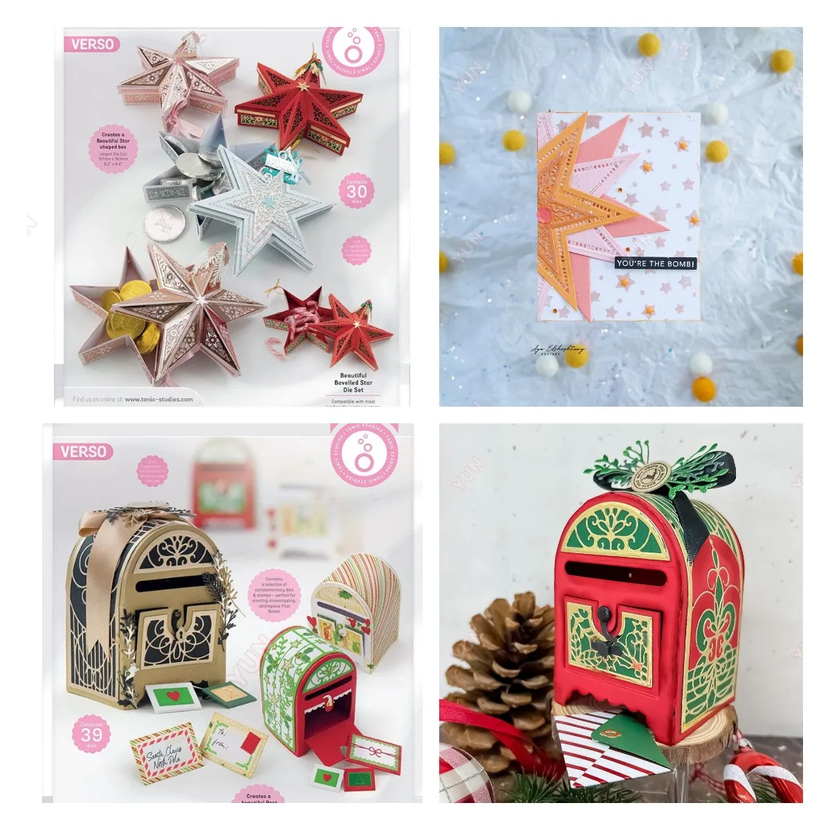 

Special Delivery Post Bevelled Star Box Metal Cutting Dies Stamps DIY Handmade Making Scrapbook Diary Greeting Card Decoration