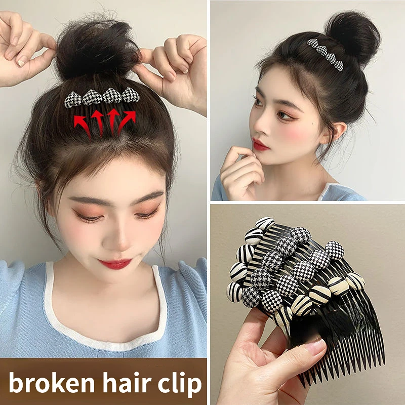 

Broken Hair Clip Hair Comb Clip Women Bangs Hair Clip Back Head Headdress Non-slip Broken Hair Finishing Tools Hair Clip Hairpin