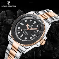 lacz denton 2022 new 40mm automatic watch for men mechanical watches top brand luxury stainless steel 10bar sapphire glass clock