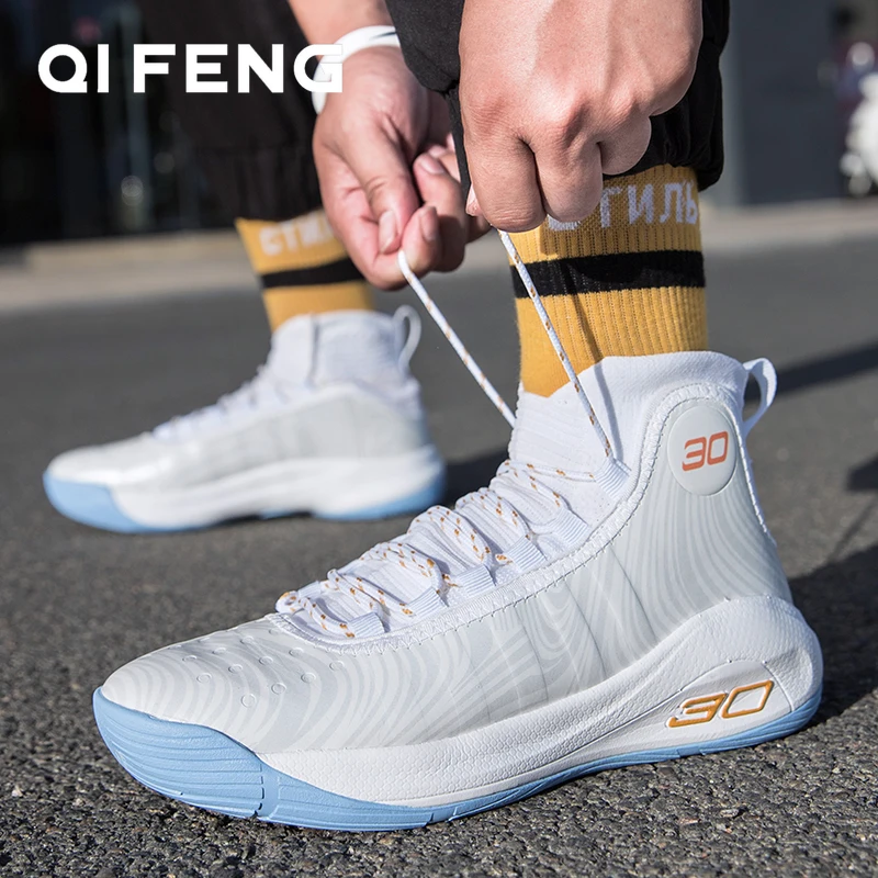

2022 Basketball Shoes Men Sneakers Boys Basket Shoes White Winter High Top Anti-slip Sports Shoes Fashion Trainer Women Summer