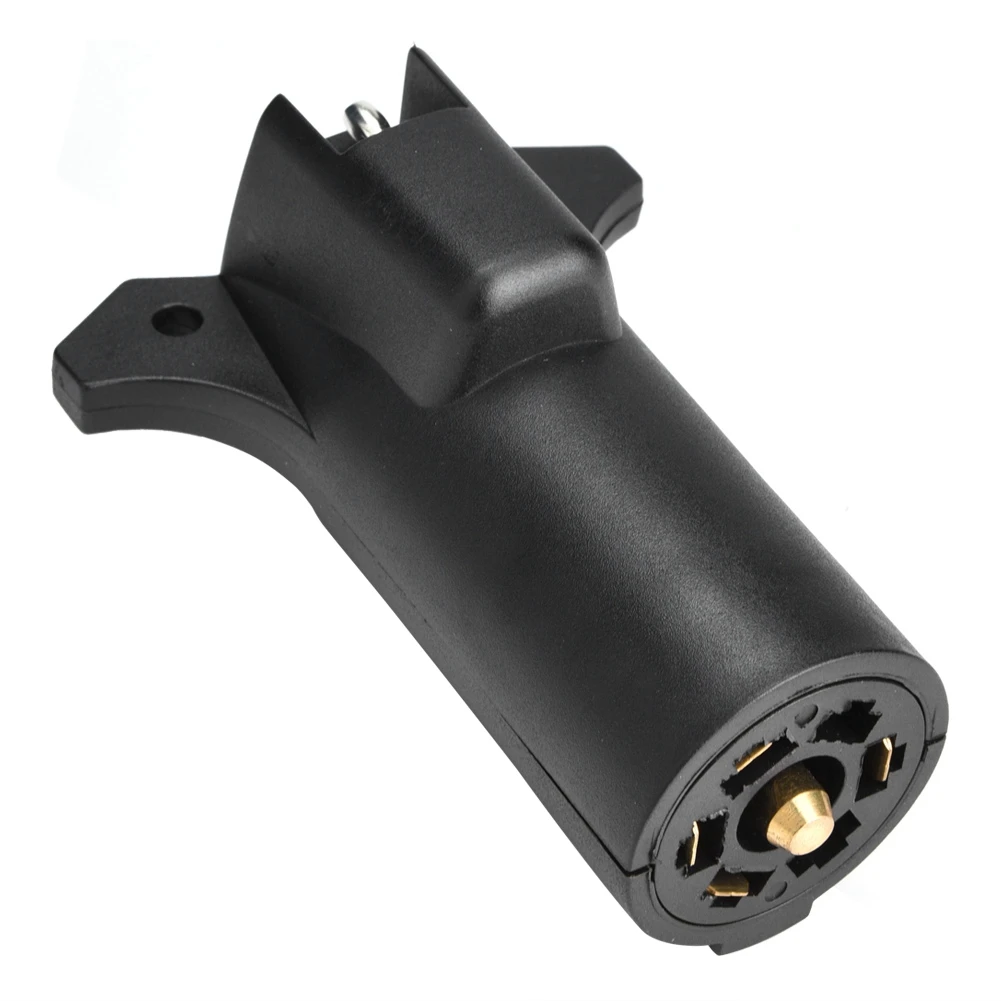 

12V 7 Way Pin RV Blade To 5 Way Flat Trailer Wiring Adapter Trailer Light Plug Connector Trailer Plug