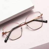 2022 new blue light blocking glasses frame women full rim fashion optical prescription eyewear female eyewear alloy quality