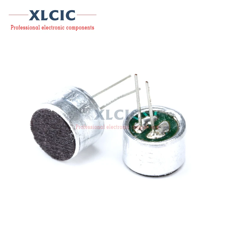 

10PCS 9×7mm 9767 Microphone Head With Pin Capacitive Electret Microphone Pickup Microphone 50DB Sensitivity