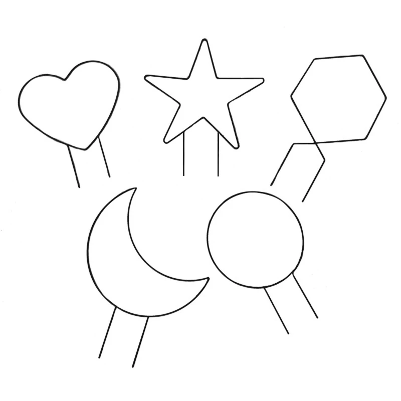 

Металлическая решетка для растений особой формы 5 шт./компл., подъемный кронштейн, держатель для растений для дома, улицы, сада, двора L21A