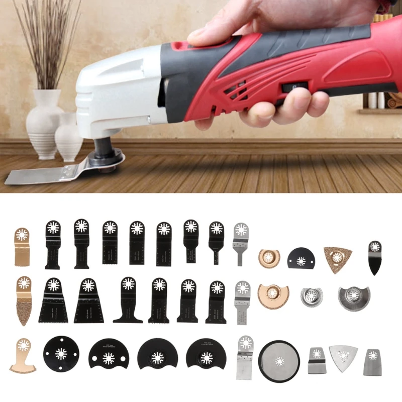 

34Pcs Oscillating Multi Tool Saw Blades Accessories kit For Fein