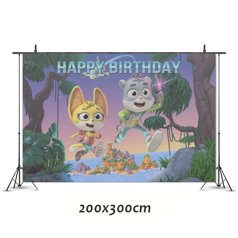 Чехлы для существ украшения дня рождения серия тематических поставок баннерные