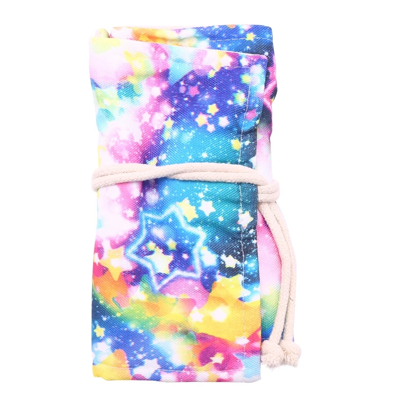 

48 Colored Pencils Wrap Travel Roll Up Case Organizer Watercolor Pencil Roll Up Canvas Great Organizer for Kids Adult Coloring B