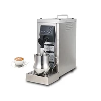 220V Automatic Milk Steamer Commercial Steam Milk Frother Frothing Foamer Coffee Milk Foaming Machine