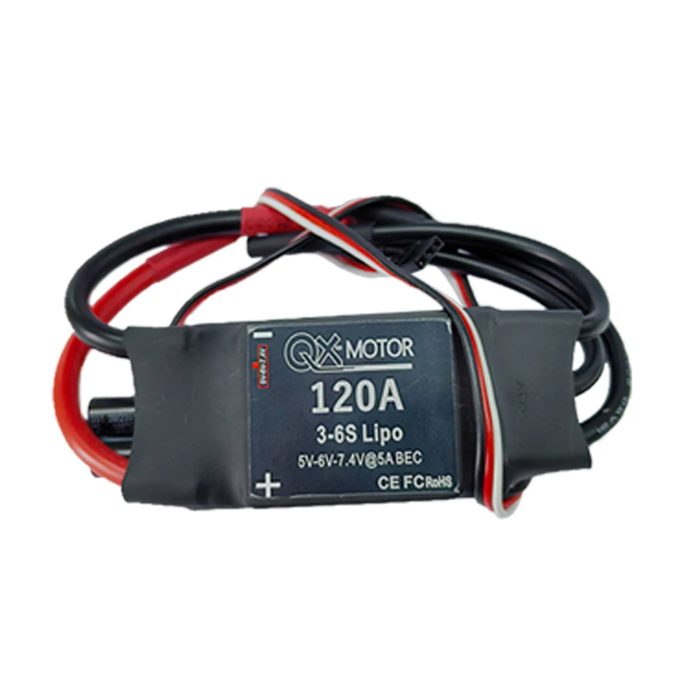 QX-MOTOR 120A ESC 5A BEC 3-6S Lipo Бесщеточный электронный регулятор скорости для бесщеточного