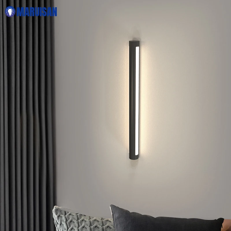 LED wall lamp bedside lamp bedroom atmosphere lamp new stair aisle lamp living room background Indoorwall lamp luxury AC85-260V