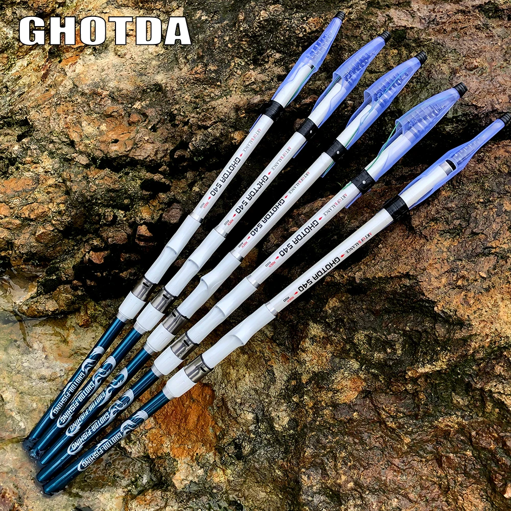 

Удочка из углеродного материала для морской рыбалки, телескопические удочки для ловли карпа, качественные Спиннинговые удилища 3,6 м/4,5 м/5,4 м/6,3 м