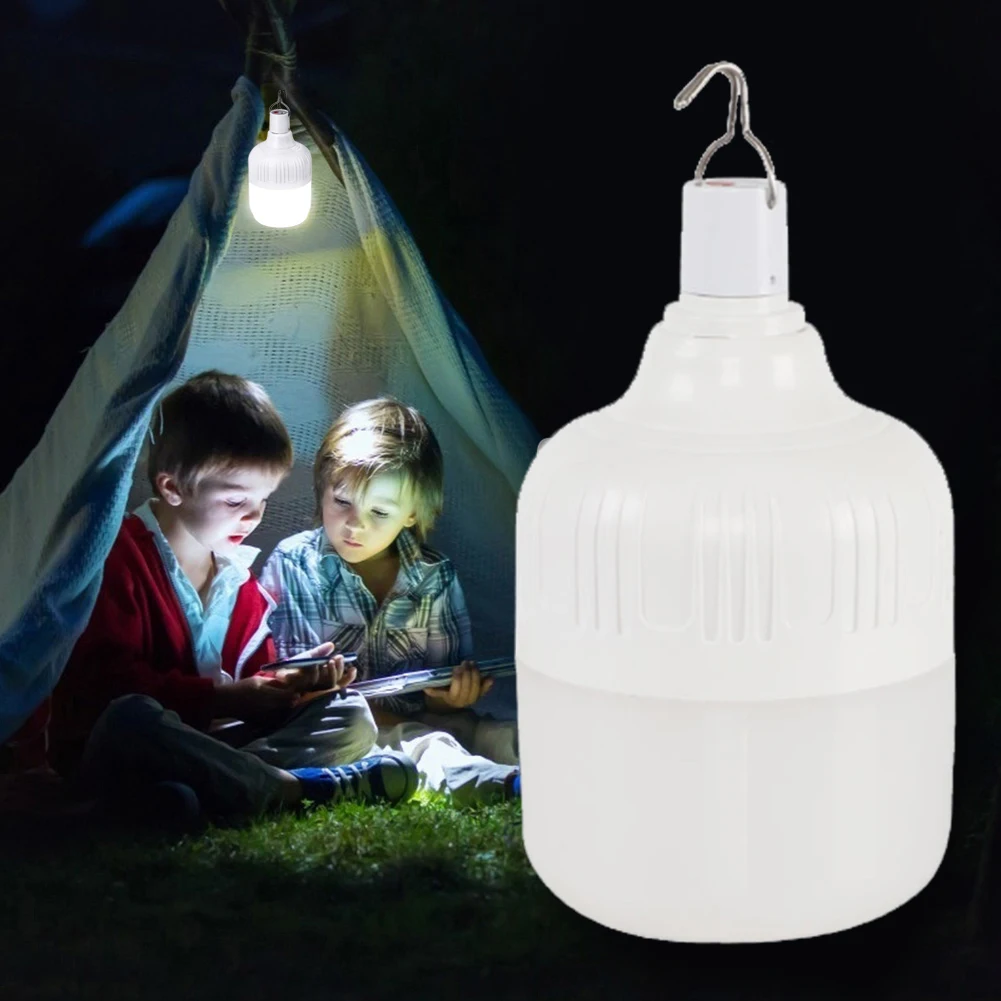 

LED Lantern Bulb USB Rechargeable Emergency Lights Portable Tent Lamp for Outdoor Camping Fishing Hiking Patio Porch Lights