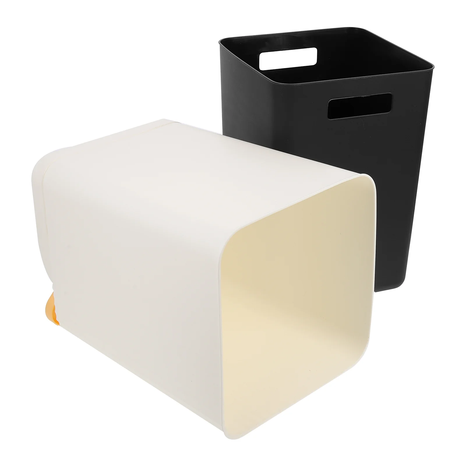 

Can Trash Garbage Bin Waste Bathroom Kitchen Desk Plastic Lid Wastebasket Basket Container Rubbish Large Capacity Tiny