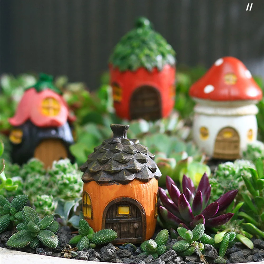 

Red/ Multi-colored Foam Mushrooms Miniatures for Fairy Garden DIY Bottle Landscape Decorative Mushroom Figure Decorative