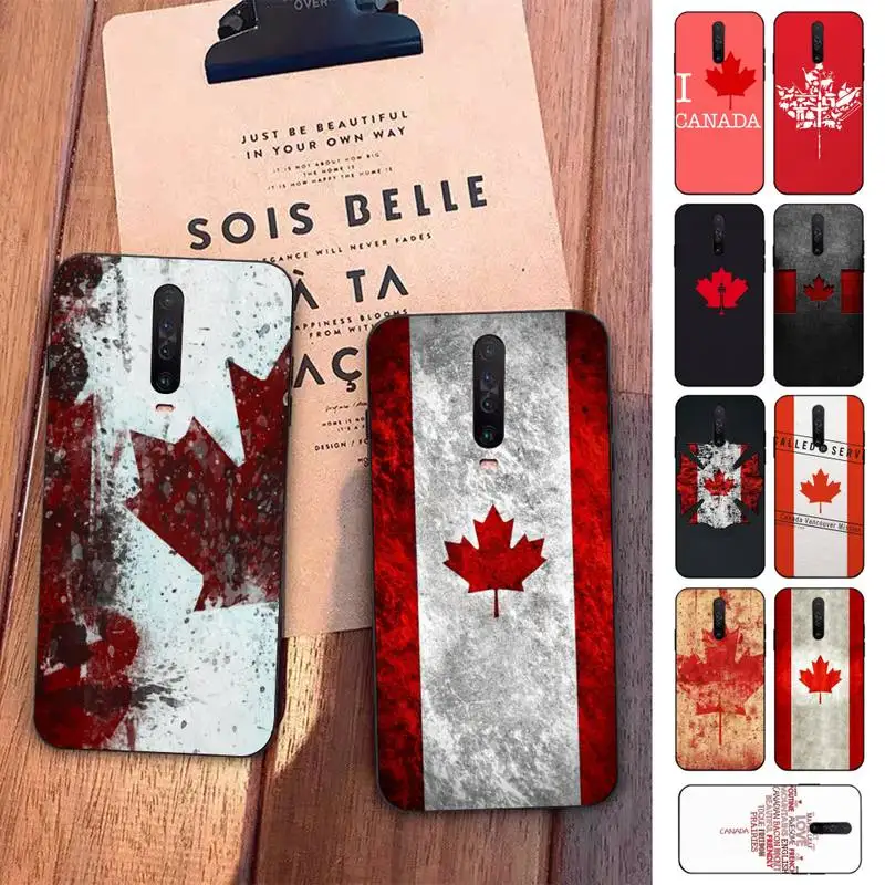 

Canada Flag Phone Case for Redmi 5 6 7 8 9 A 5plus K20 4X S2 GO 6 K30 pro