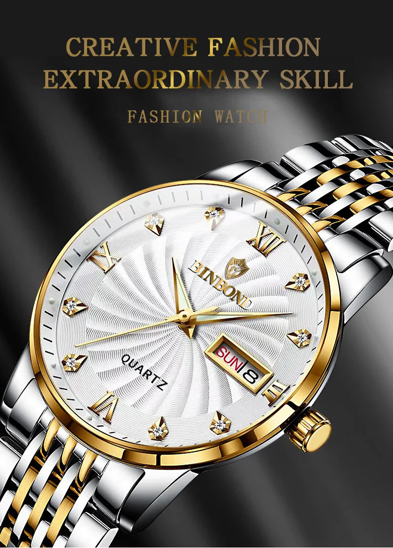 FashionQuartz Men Watches Top Brand Luxury Male Clock Sport Mens Wristwatch Waterproof Luminous Man Watchorologio donna